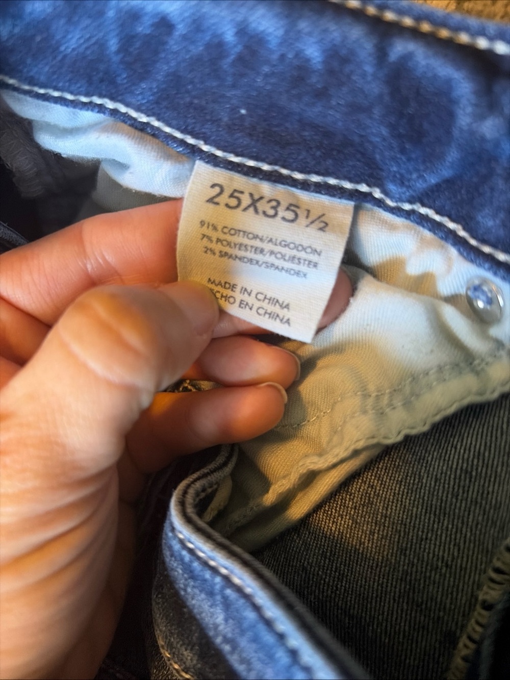 BKE blue denim Stella low rise slim fit bootcut women size 25 x 35 1/2 - Picture 5 of 8